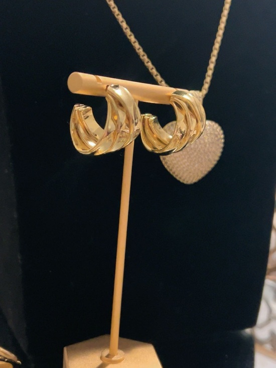 Jewelry - Gold-Tone Twisted Hoop Earrings - Women Jewelry
